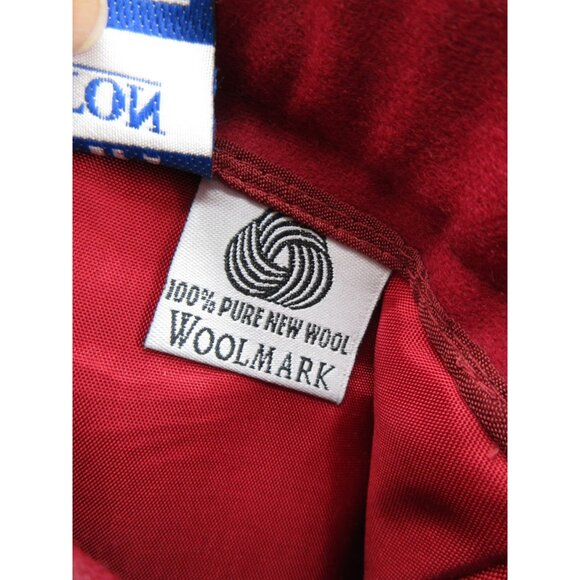 VINTAGE Pendleton Skirt 12 Petites Virgin Wool A-Line Career Slit 90s - Picture 10 of 11